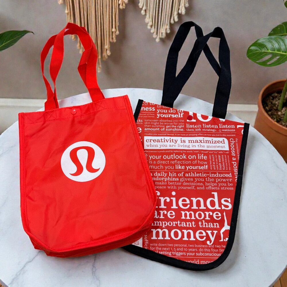 Lululemon Reusable Bag Bundle X2